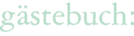 g�stebuch: guestbook